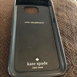 Samsung S7 Kate Spade Black Poka Dot Case